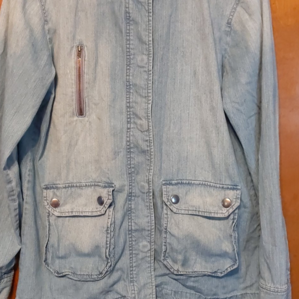 Denim Button-Up Jacket - image 5